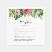 水彩熱帯フローラ結婚ズ スタンダードカクテルナプキン (正面)