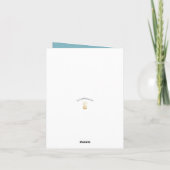 水彩熱帯フローラ花嫁の提案 サンキューカード (裏面)