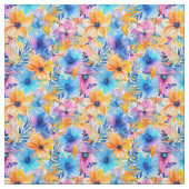 水彩熱帯フローラ ファブリック (見本)