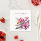 水彩熱帯ブリス結婚ズ – ナプキン スタンダードカクテルナプキン (インサイチュ)