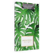 水彩熱帯モンステラ葉紋様 クリップボード (右)