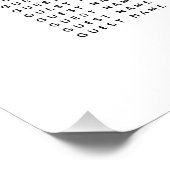 水彩熱帯及び金ゴールド結婚のシーティングプラン フォトプリント (角)