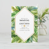 水彩熱帯夏バチェロレッテ 招待状 (スタンド正面)