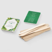 水彩熱帯夏ビーチ結婚式計画 ハンドファン (組立なし)