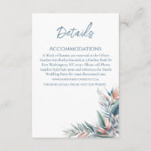 水彩熱帯夢結婚の詳細- エンクロージャーカード (裏面)