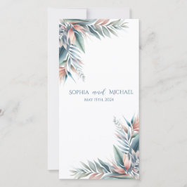 水彩熱帯夢 – 結婚式 プログラム-