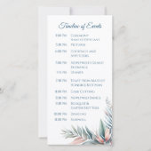 水彩熱帯夢 – 結婚式 プログラム- (裏面)