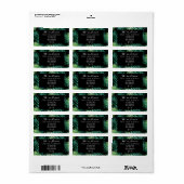 水彩熱帯引っ越しました新しい住所 ラベル (フルシート)