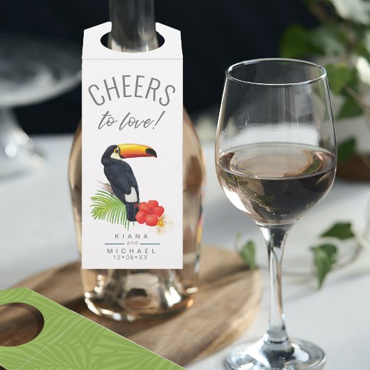 水彩熱帯応援からラブグリーンID577 ボトルネックタグ