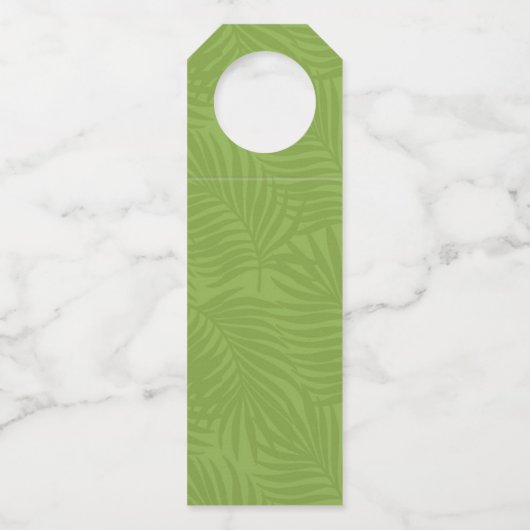 水彩熱帯応援からラブグリーンID577 ボトルネックタグ (裏面)