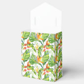 水彩熱帯性フローラレッド結婚ズ・サンキュー フェイバーボックス