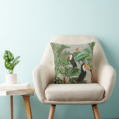 水彩熱帯林・とうかん鳥 クッション (椅子)