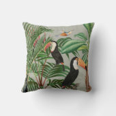 水彩熱帯林・とうかん鳥 クッション (裏面)