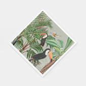 水彩熱帯林・とうかん鳥 スタンダードランチョンナプキン (角)