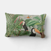 水彩熱帯林・とうかん鳥 ランバークッション (裏面)