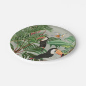 水彩熱帯林&バカラフルリズ ペーパープレート (アングル)