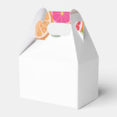 水彩熱帯柑橘系の水彩可愛い フェイバーボックス (裏面サイド)