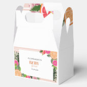 水彩熱帯柑橘系の水彩可愛い フェイバーボックス (オープン)