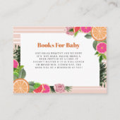 水彩熱帯柑橘系ベビー エンクロージャーカード (正面)