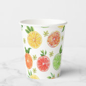 水彩熱帯柑橘類 紙コップ (裏面)