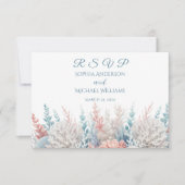 水彩熱帯水晶RSVP 出欠カード (正面)