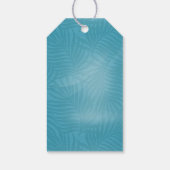 水彩熱帯結婚の感謝していティール（緑がかった色）ID577 ギフトタグ (裏面)