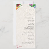 水彩熱帯結婚式 プログラム (裏面)