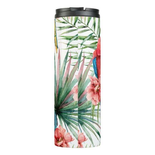 水彩熱帯継ぎ目無し模様(オウム) タンブラー (裏面)