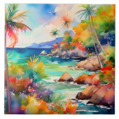 水彩熱帯美術 タイル (正面)