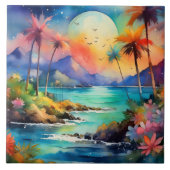 水彩熱帯美術 タイル (正面)