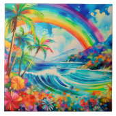 水彩熱帯美術 タイル (正面)