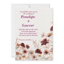 水彩熱帯花と緑結婚のI