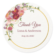 水彩熱帯花と緑結婚色