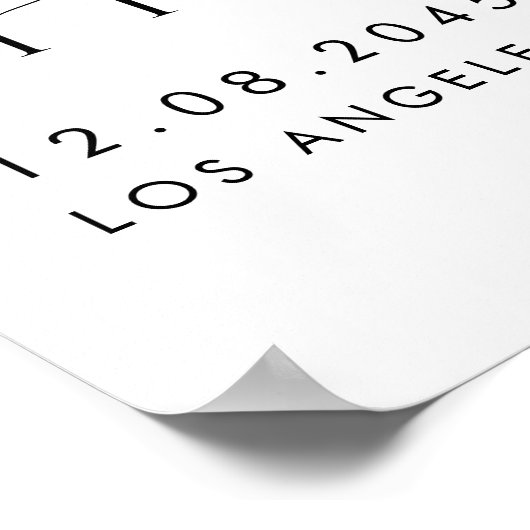 水彩熱帯花サマーブライダルシャワー ポスター (角)