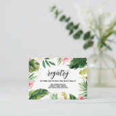 水彩熱帯花フレームレジストリカードI エンクロージャーカード (スタンド正面)