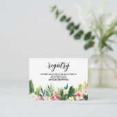 水彩熱帯花フレームレジストリカードII エンクロージャーカード (スタンド正面)