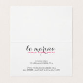 水彩熱帯花ブーケ 名刺 (内部フラット)