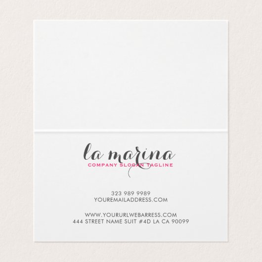 水彩熱帯花ブーケ 名刺 (内部フラット)