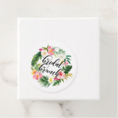 水彩熱帯花リースブライダルブランチ フェイバータグ (インサイチュ)