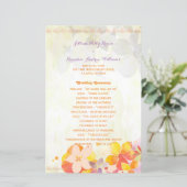 水彩熱帯花結婚式 プログラム (スタンド正面)