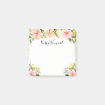 水彩熱帯花金ゴールド紙吹雪