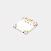 水彩熱帯花金ゴールド紙吹雪 ポストイット (アングル)