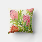 水彩熱帯花 クッション (裏面)