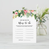 水彩熱帯花How Old Was Mom Card エンクロージャーカード (スタンド正面)