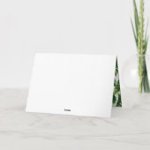 水彩熱帯葉サンキューカード サンキューカード (裏面)