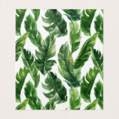 水彩熱帯葉フレームサマー座席表 (内部フラット)