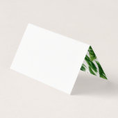 水彩熱帯葉フレームサマー座席表 (裏面)