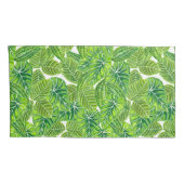 水彩熱帯葉模様デザイン 枕カバー (裏面-右)