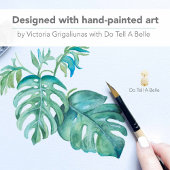 水彩熱帯葉産 ポスター