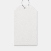 水彩熱帯葉結婚式の引き出物ラベル ギフトタグ (裏面)